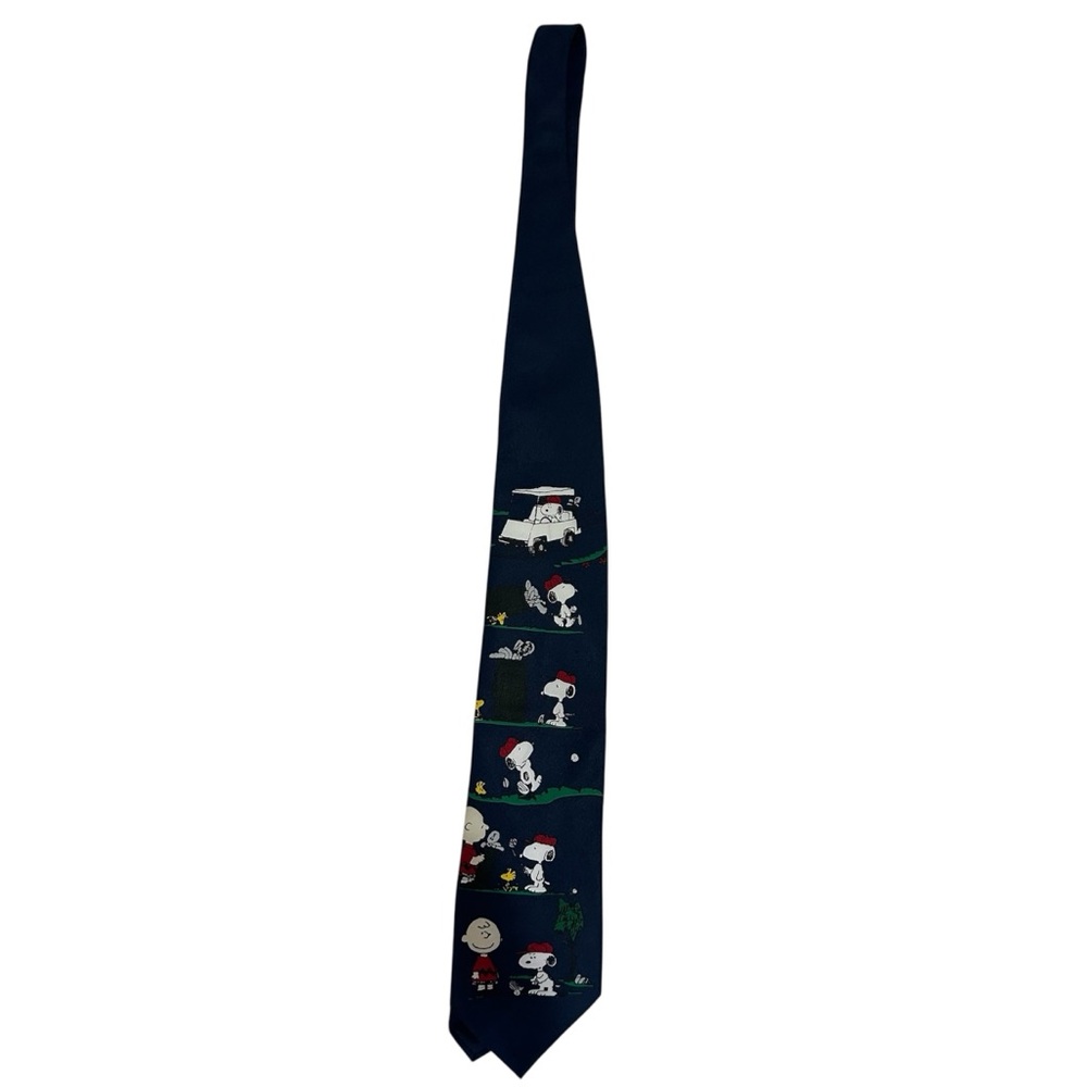 Peanuts vintage golf themed necktie
